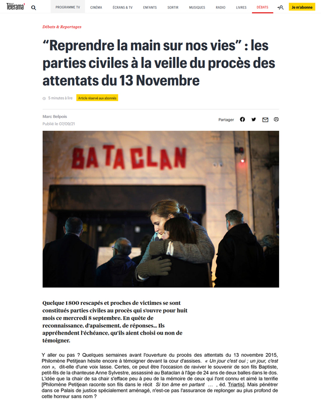 article sur télérama.fr