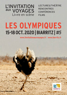 affiche de l'édition 2020 du festival L'invitation aux voyages de Biarritz
