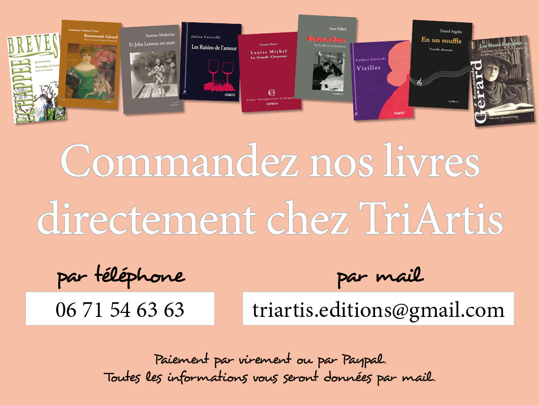 Commandez vos livres directement chez TriArtis